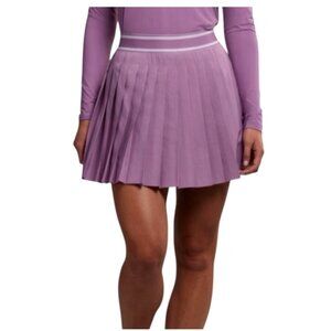 Greyson Womens Sz Medium Leo Purple Pleated Golf Tennis Athletic Skort Skirt